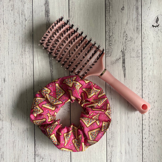Fairy Bread Scrunchie. Handmade by Zabel Designs