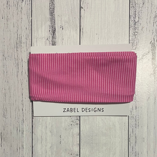 pink pin stripe wire headband wrap