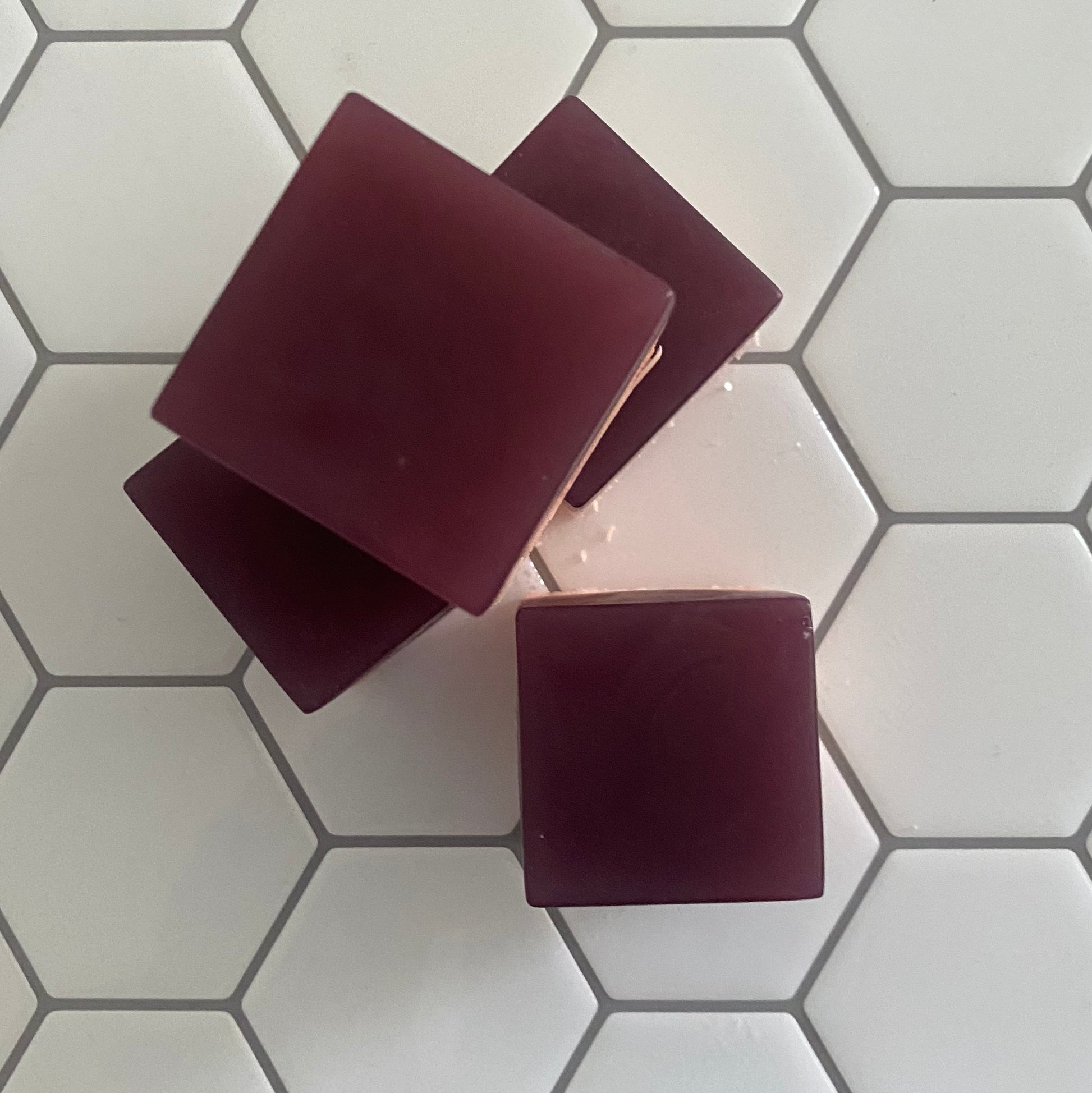 Fruit loops soap. 2 tone purple & orange handmade soap made by zabel designs. Vegan friendly 