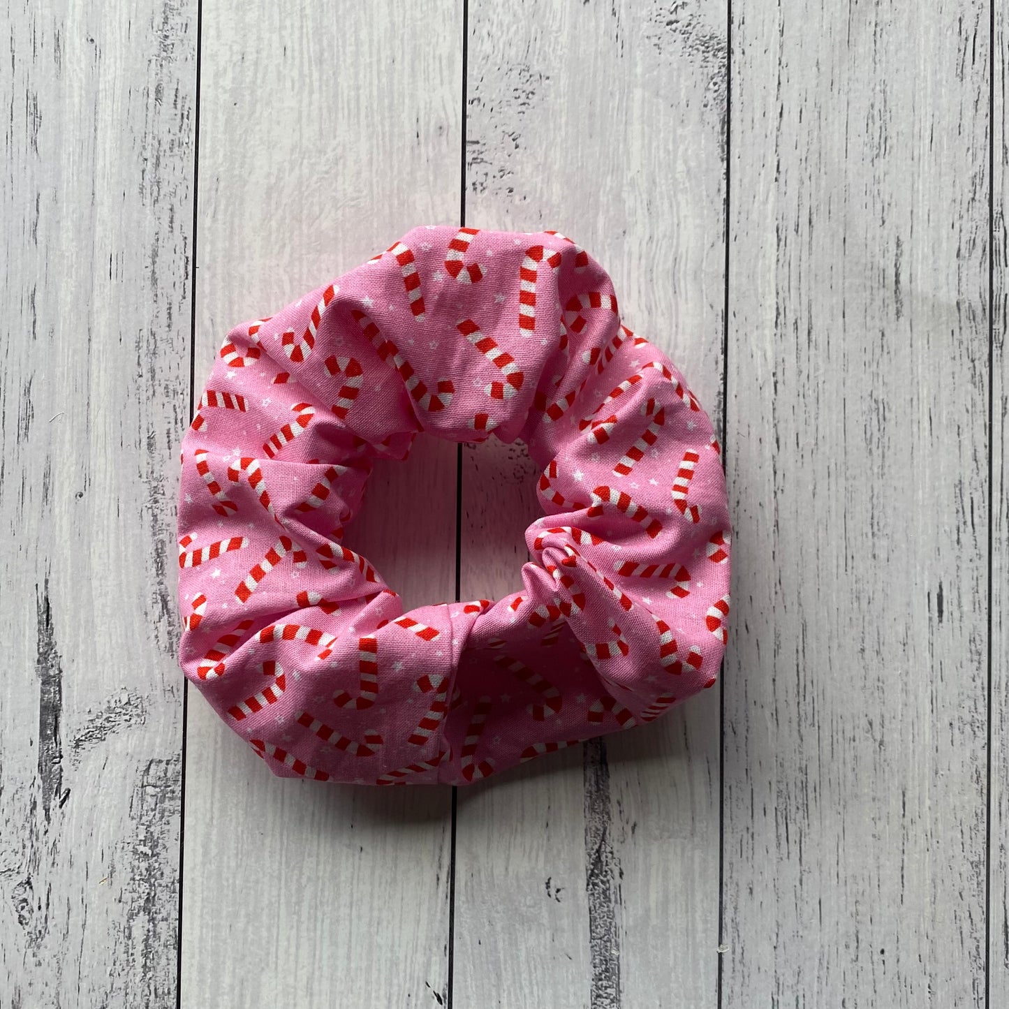 Scrunchies (Large) - Pink Candy Cane
