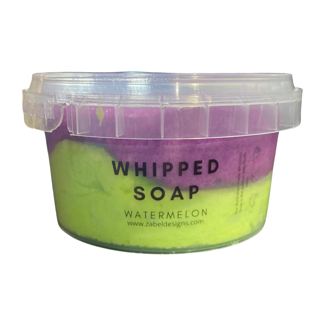 watermelon whipped soap