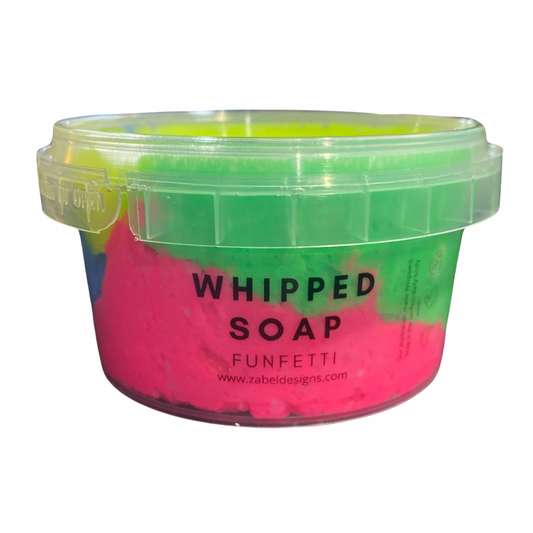 Funfetti whipped soap