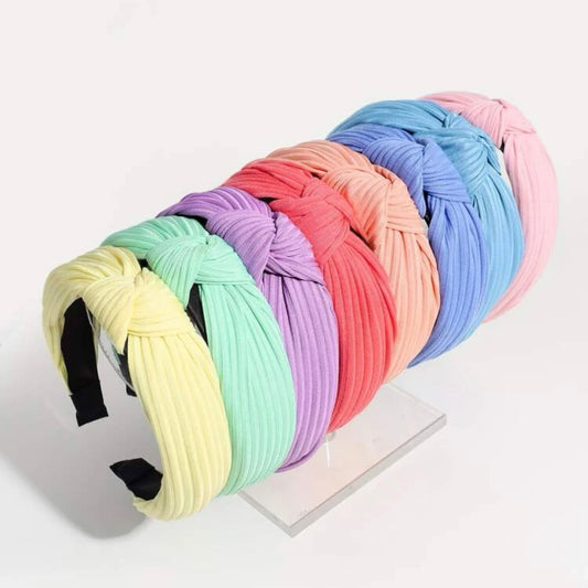 Headband - Brights Curved Knotted (LOW STOCK)