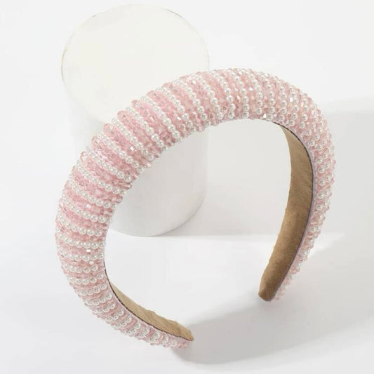 Headband - Powder Pink Bling