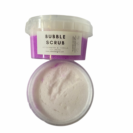 Bubble Scrub - Boysenberry & Vanilla Ice Cream 210ml